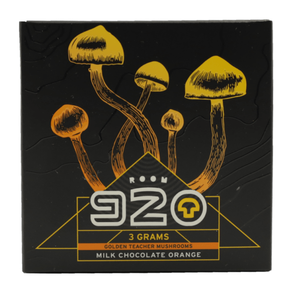 Room 920 - Mushroom Chocolate Bar - Milk Chocolate Orange - 3 grams | Mushroom Coffee Canada