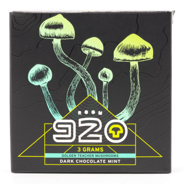 Room 920 - Mushroom Chocolate Bar - Dark Chocolate Mint - 3 grams | Mushroom Coffee Canada