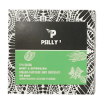 Psilly - Dark Chocolate Bar - Mint & Spirulina | Mushroom Coffee Canada