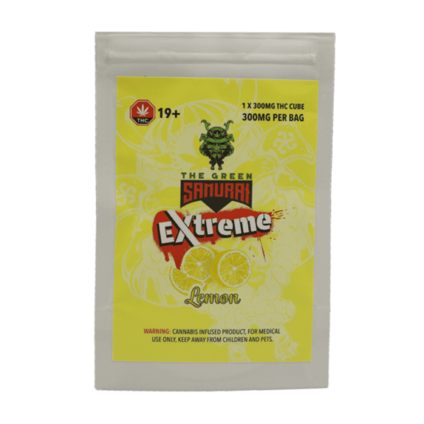 Green Samurai Extreme - Lemon Gummy 300mg THC | Mushroom Coffee Canada