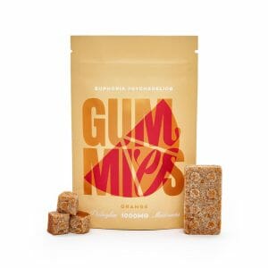 Euphoria Psychedelics – Orange Gummy 1000mg | Mushroom Coffee Canada