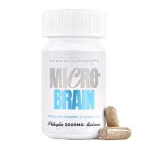 Euphoria Psychedelics – Micro Brain Capsules - (100mg X 20 Capsules) | Mushroom Coffee Canada